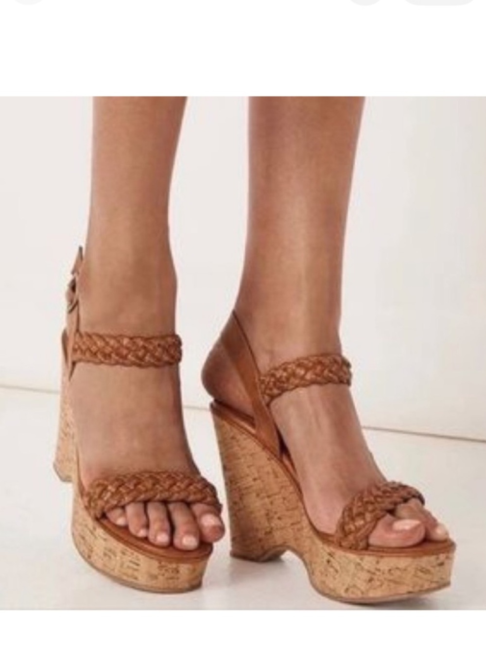Spell Aquarius Plaited Wedge Sandal Tan
